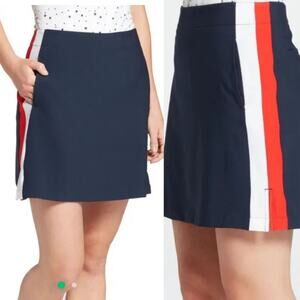 Lady Hagen Side Stripe Navy Golf Skort
